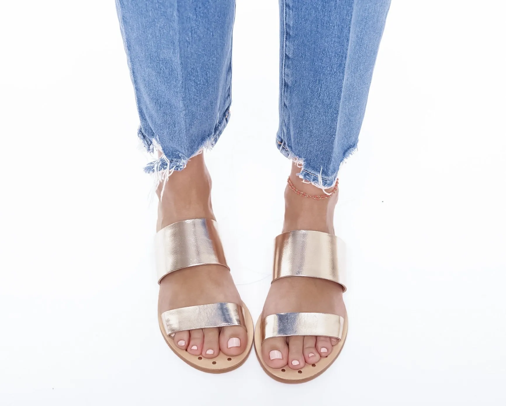 - Belts Two Popular product - Client satisfaction Platinum Ibiza Sandals
