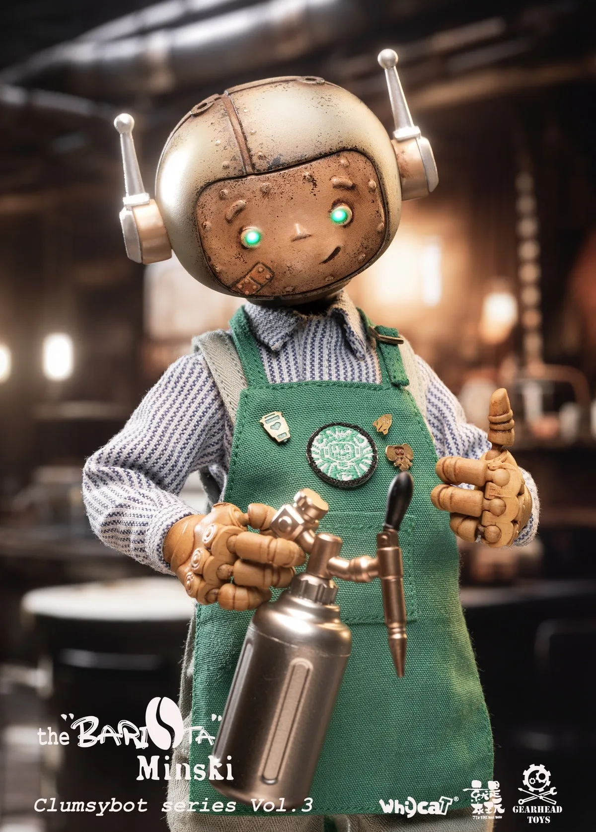 09-11-2024 Whycat & GEARHEADTOYS ClumsyBot系列第三彈  咖啡師Minski GHT005