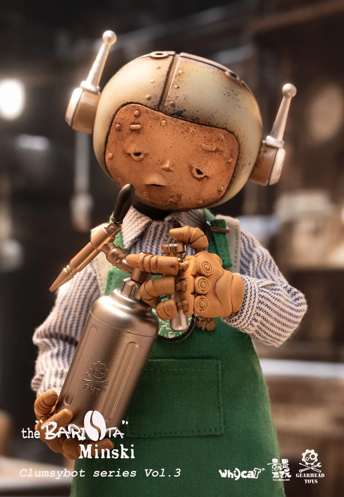 09-11-2024 Whycat & GEARHEADTOYS ClumsyBot系列第三彈  咖啡師Minski GHT005