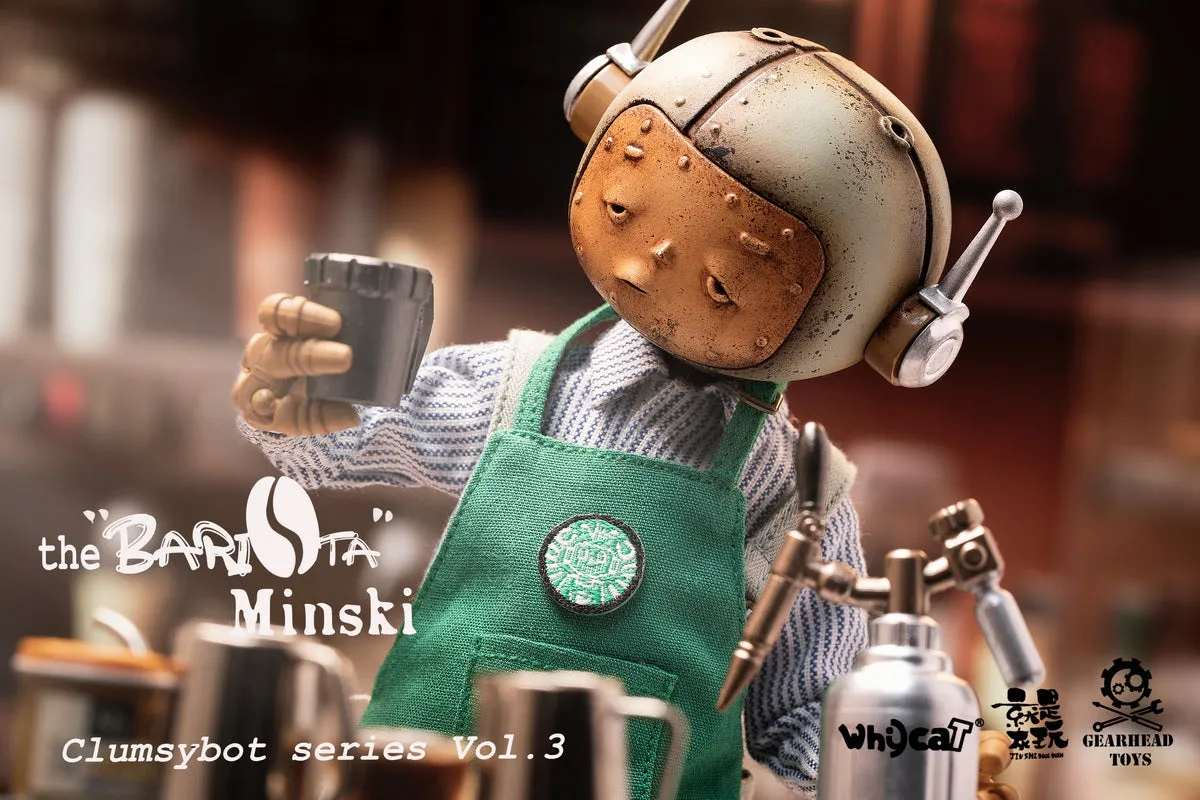 09-11-2024 Whycat & GEARHEADTOYS ClumsyBot系列第三彈  咖啡師Minski GHT005
