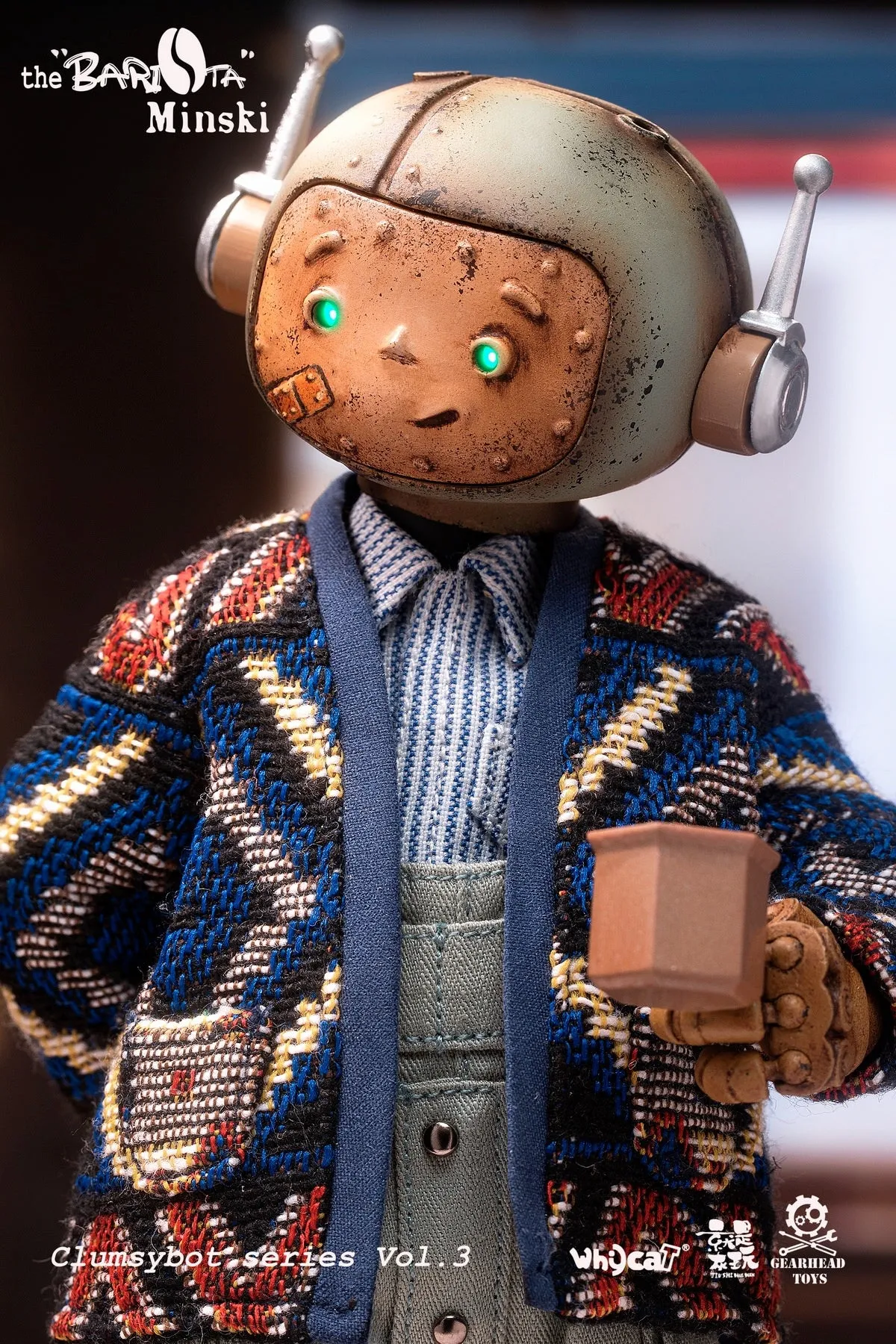 09-11-2024 Whycat & GEARHEADTOYS ClumsyBot系列第三彈  咖啡師Minski GHT005