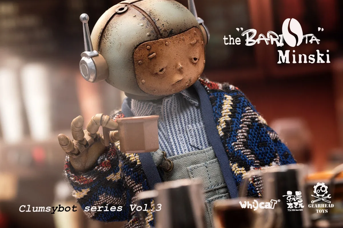 09-11-2024 Whycat & GEARHEADTOYS ClumsyBot系列第三彈  咖啡師Minski GHT005