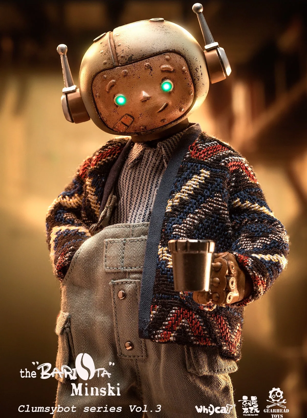 09-11-2024 Whycat & GEARHEADTOYS ClumsyBot系列第三彈  咖啡師Minski GHT005