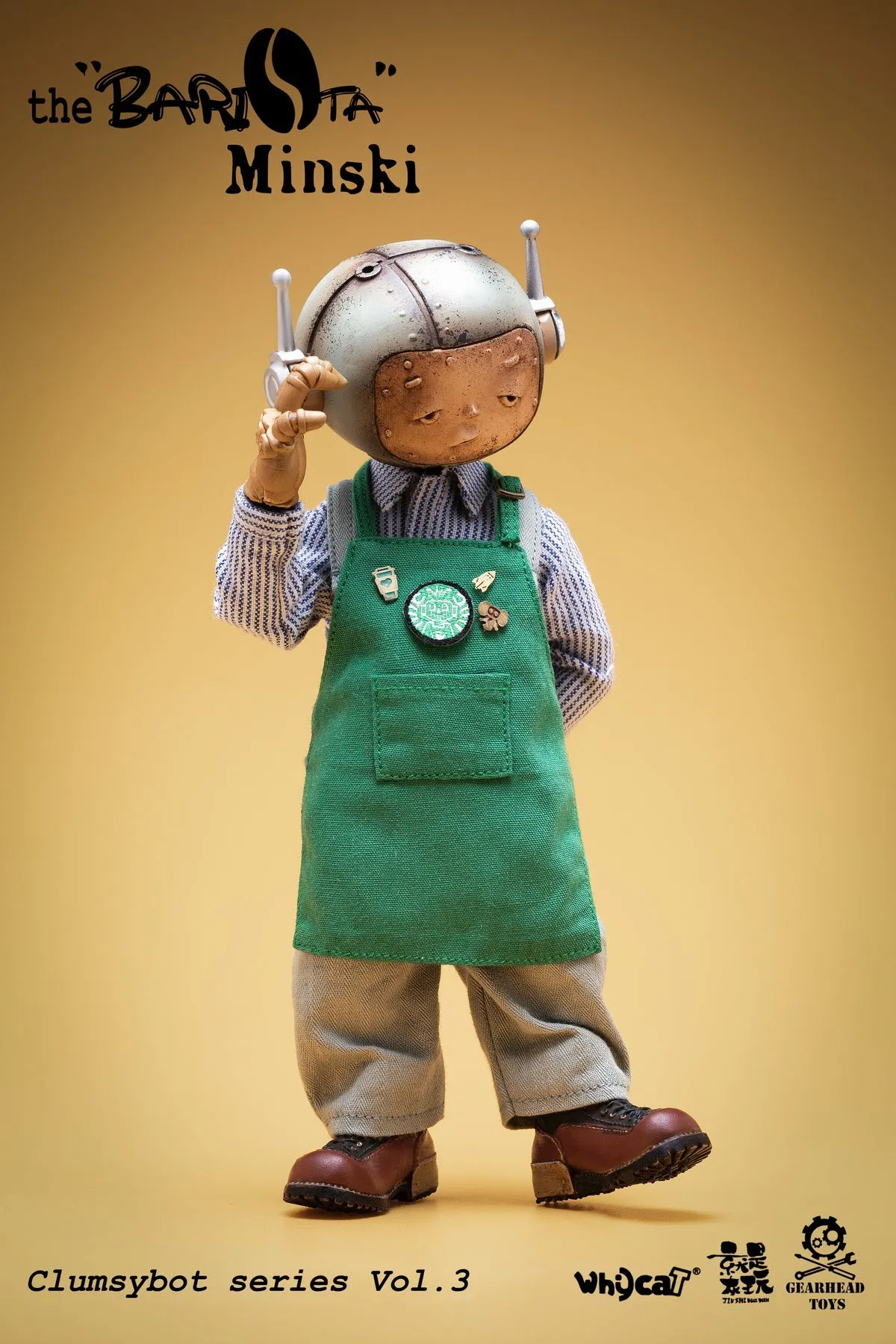 09-11-2024 Whycat & GEARHEADTOYS ClumsyBot系列第三彈  咖啡師Minski GHT005