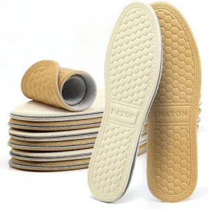 6 Pairs Breathable Insoles, Thin Soft Cushioning Replacement Insole, Comfortable Cotton Double Layer Foam Insoles, Absorb-Sweat Shoe Insert for Men and Women