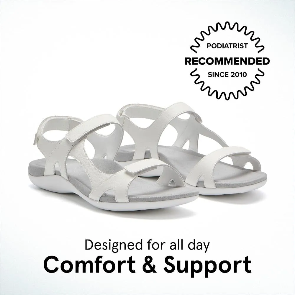 ABEO Oasis Sport Sandal | Walking Sandals Women | Water Resistant Leather Sandals | Three Points of Adjustability | Built-in Orthotic Insole