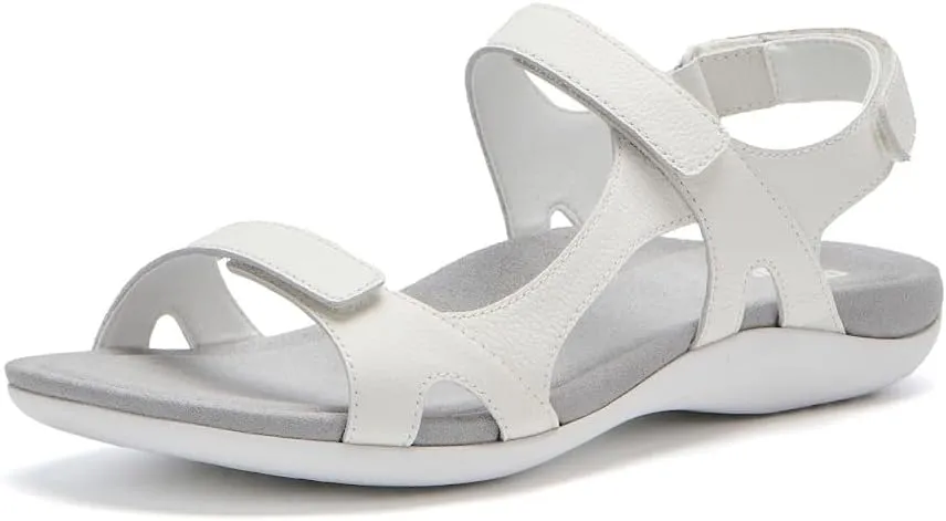 ABEO Oasis Sport Sandal | Walking Sandals Women | Water Resistant Leather Sandals | Three Points of Adjustability | Built-in Orthotic Insole