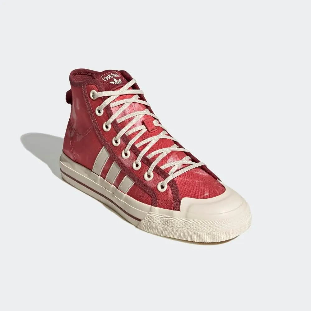 adidas Mens Nizza Hi Rf High Sneakers Shoes Casual - Red
