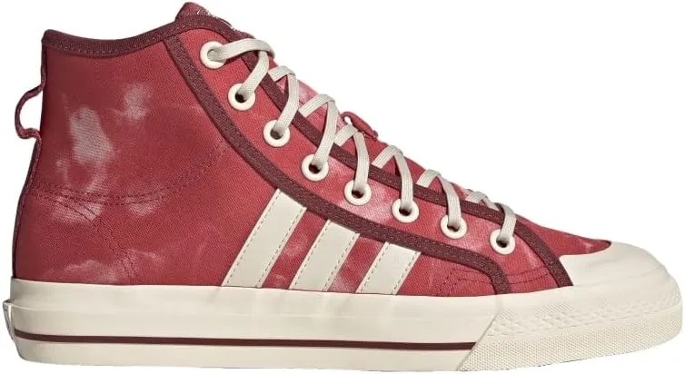 adidas Mens Nizza Hi Rf High Sneakers Shoes Casual - Red
