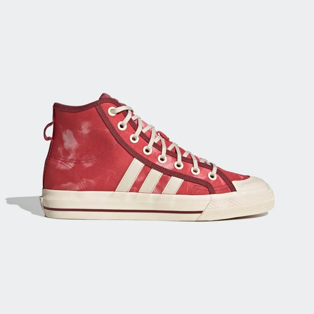 adidas Mens Nizza Hi Rf High Sneakers Shoes Casual - Red