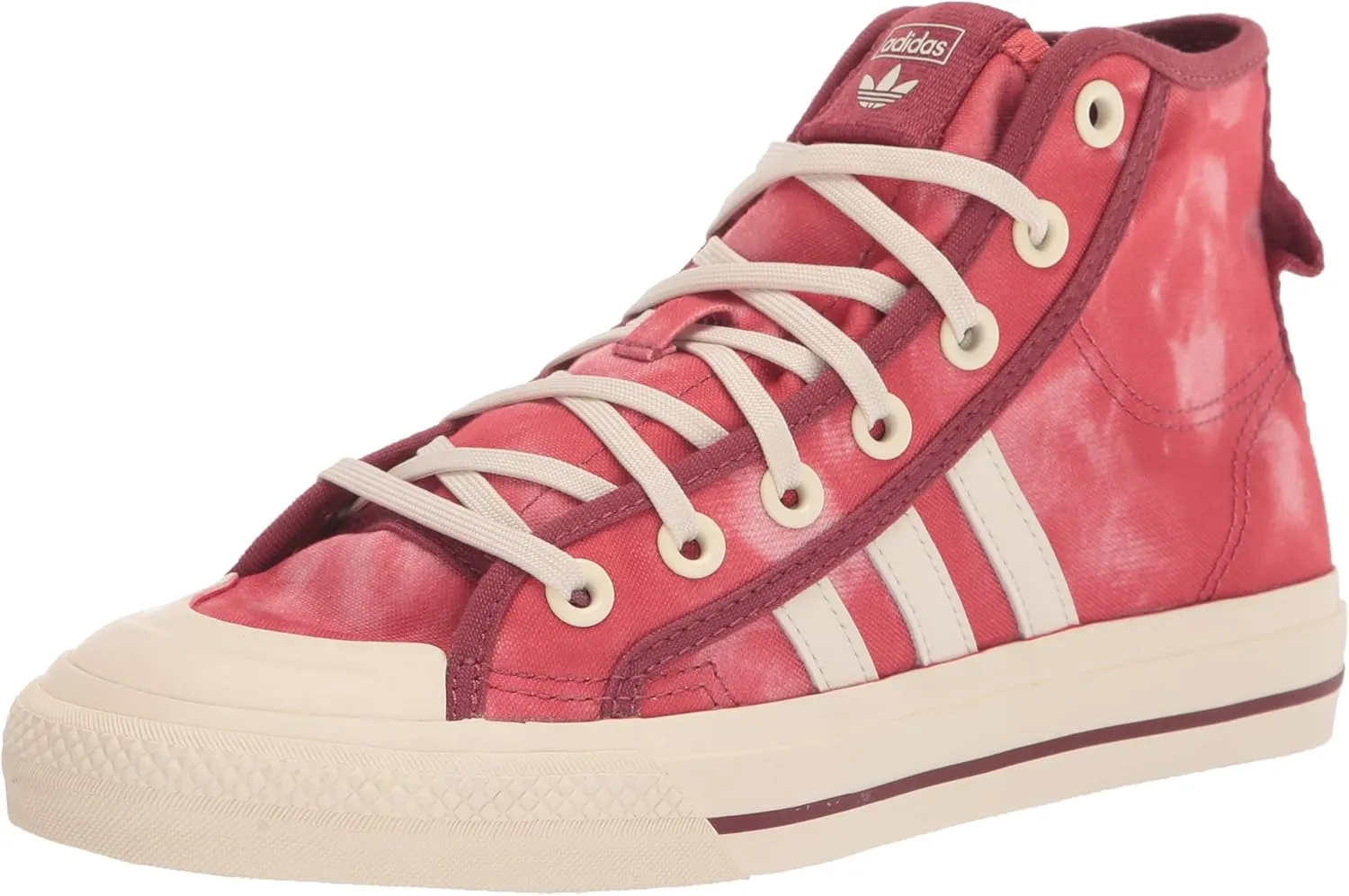 adidas Mens Nizza Hi Rf High Sneakers Shoes Casual - Red