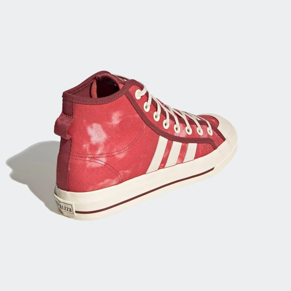 adidas Mens Nizza Hi Rf High Sneakers Shoes Casual - Red