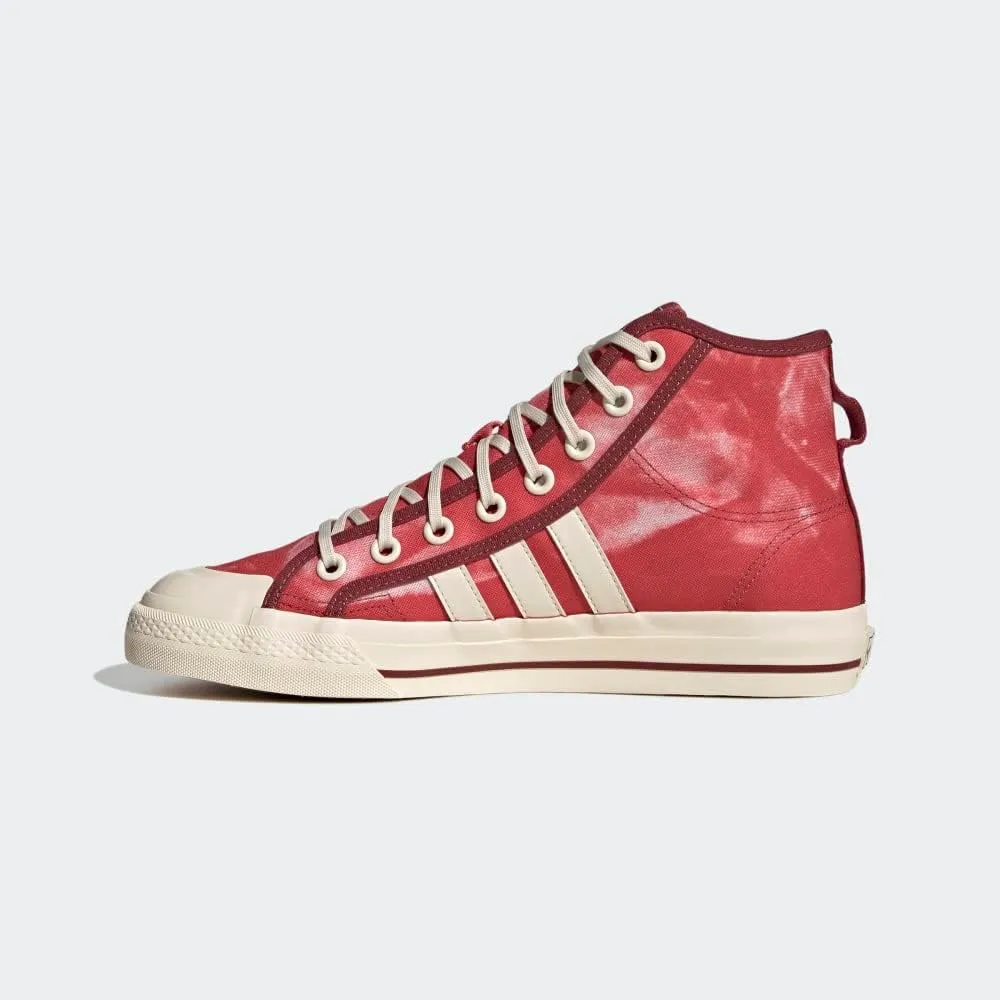 adidas Mens Nizza Hi Rf High Sneakers Shoes Casual - Red