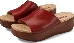Alegria Triniti - Timeless Leather Platform Sandal - Comfort, Arch Support and Stylish Women's Sandal for Everyday Elegance - Slip-Resistant Wedge Slide