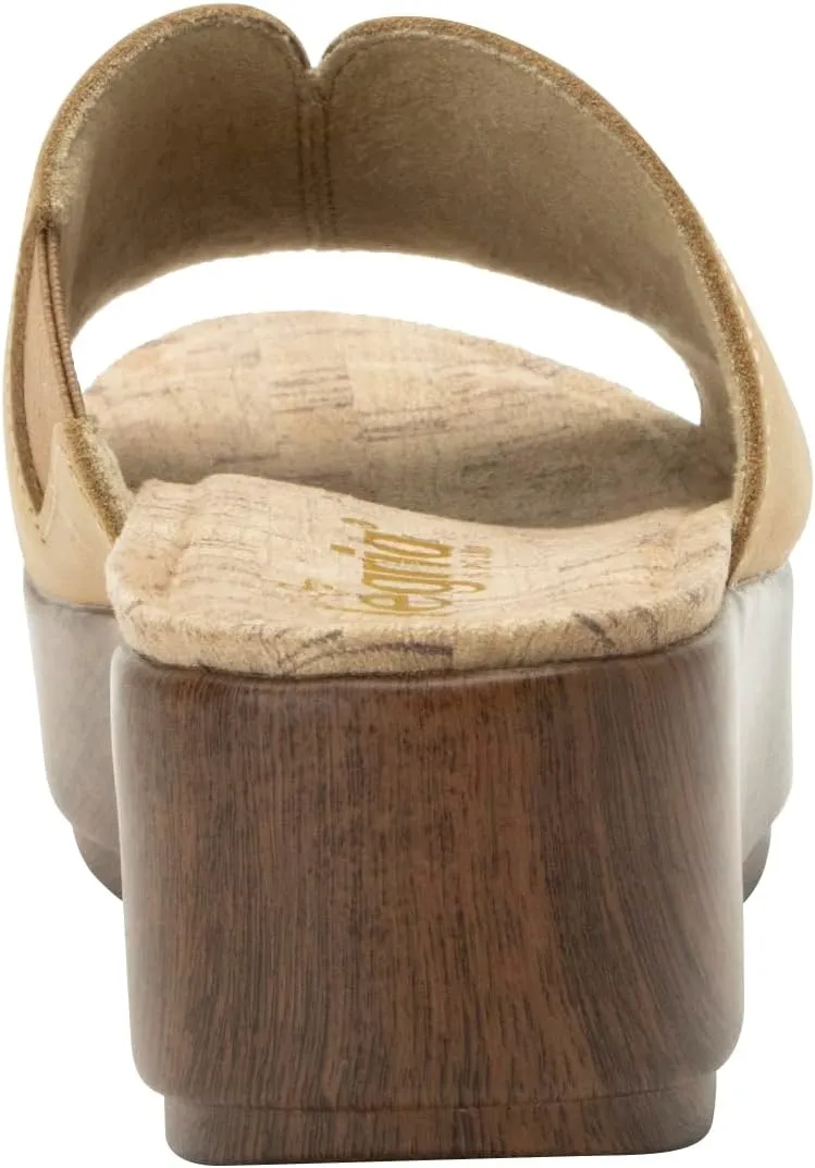 Alegria Triniti - Timeless Leather Platform Sandal - Comfort, Arch Support and Stylish Women's Sandal for Everyday Elegance - Slip-Resistant Wedge Slide