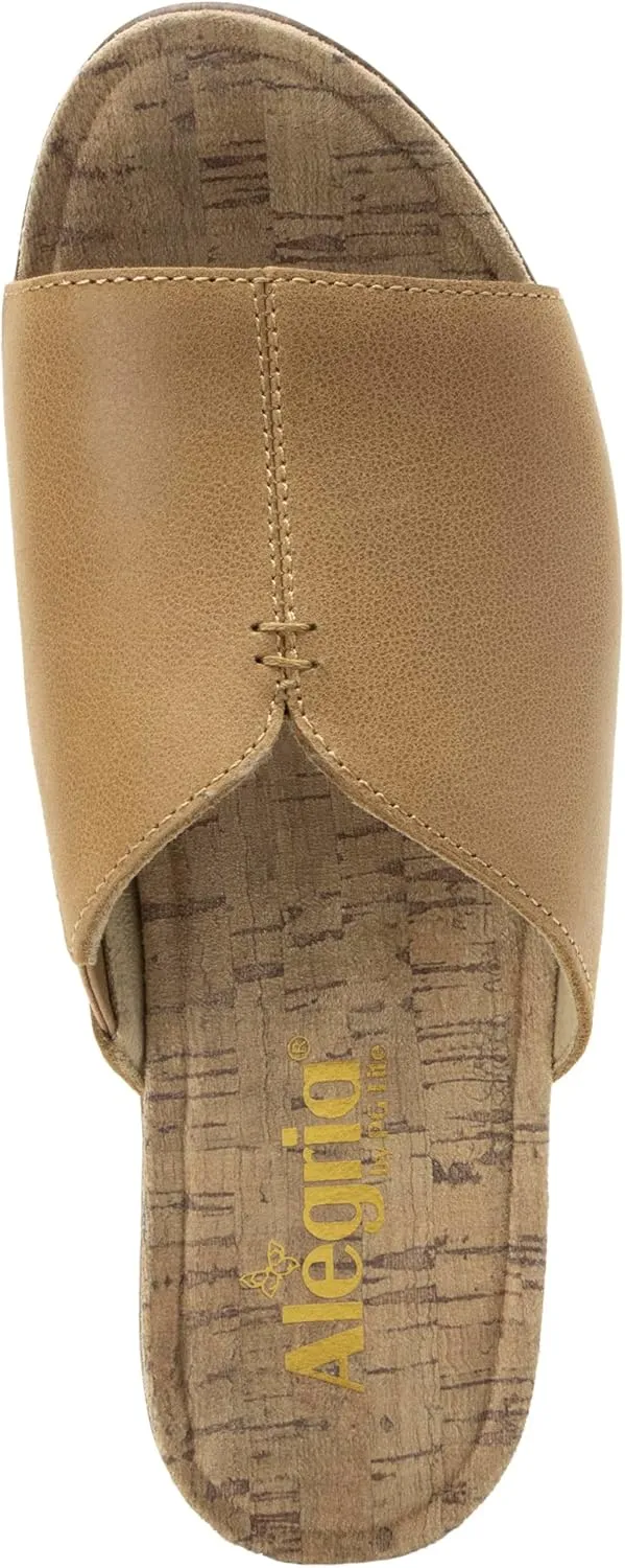 Alegria Triniti - Timeless Leather Platform Sandal - Comfort, Arch Support and Stylish Women's Sandal for Everyday Elegance - Slip-Resistant Wedge Slide