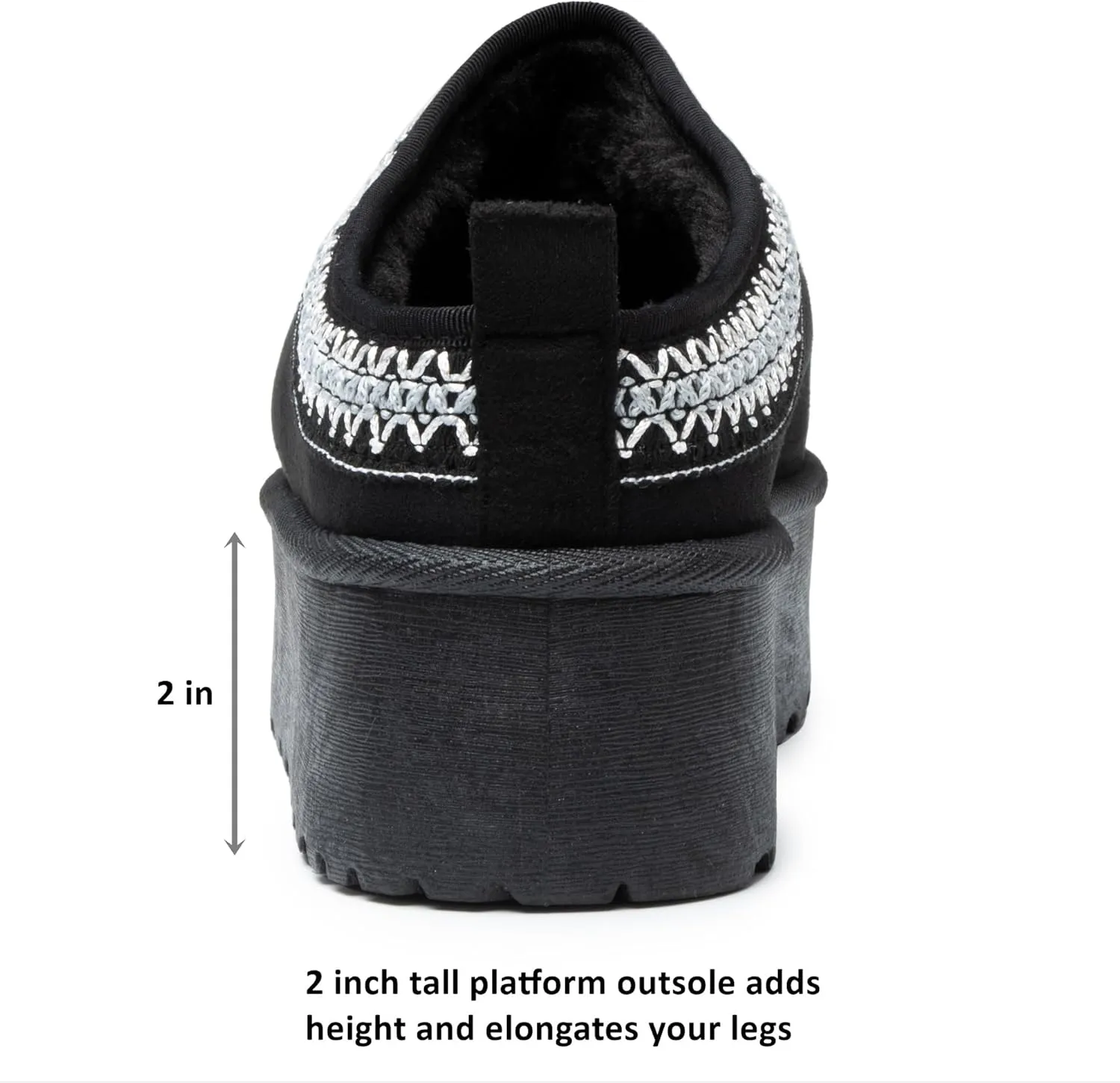 Alpine Swiss Emily Womens Platform Slippers Faux Fur Warm Slip On Clog Shoes Short Ankle Boots