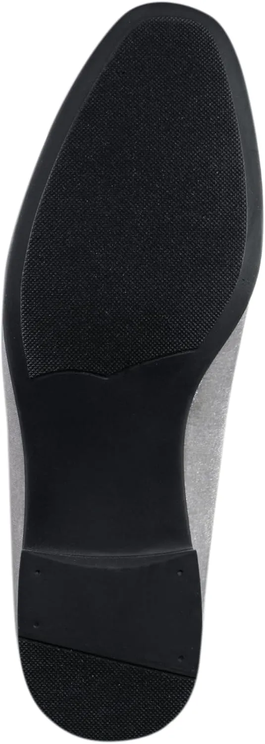 Amali Velvet Slip-On Dress Loafers for Men with Lion Head Piece, Men's Formal Smoking Tuxedo Slippers, Loafer Shoes with Metal Chain Detail