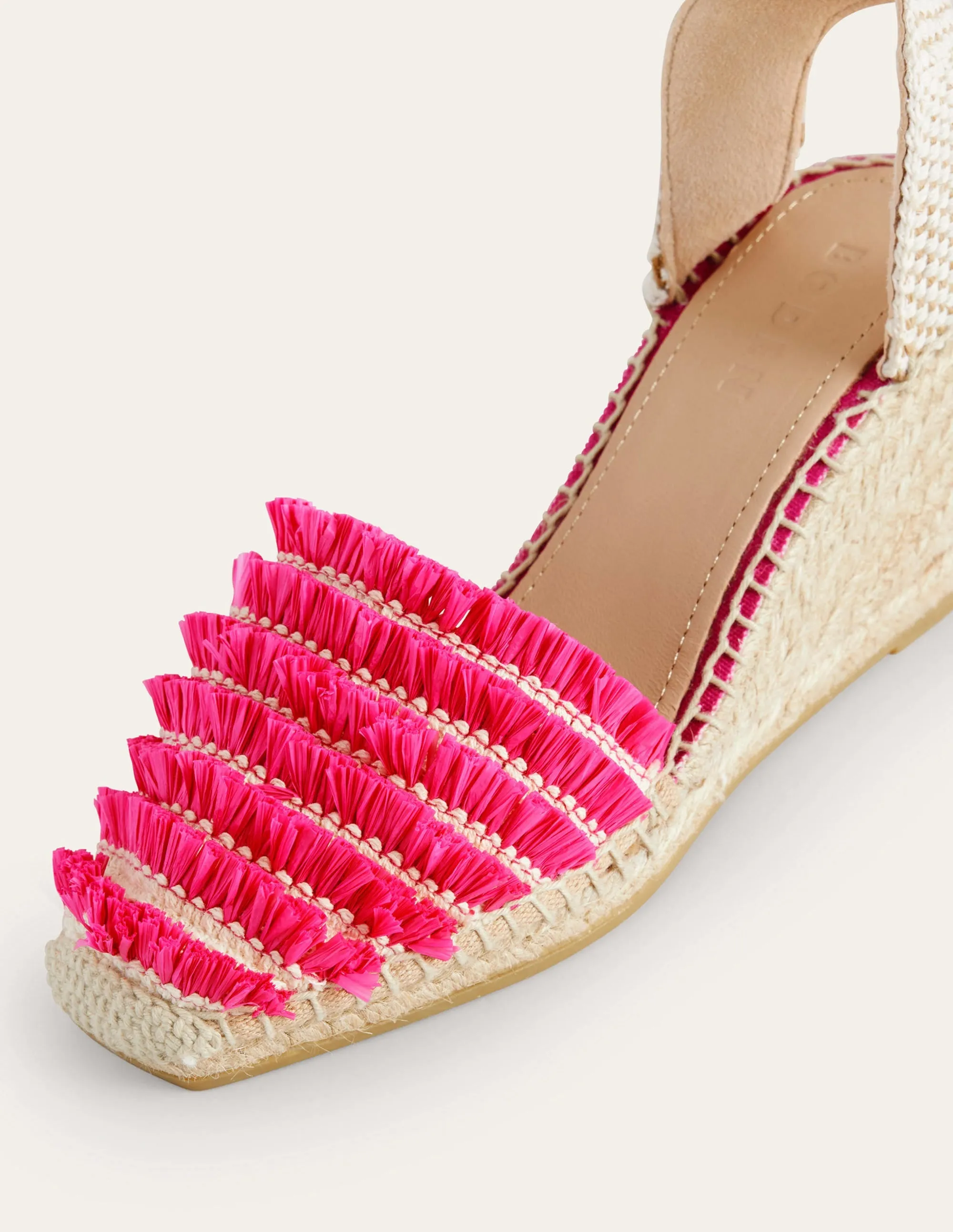Ankle Tie Wedge Espadrille-Festival Pink
