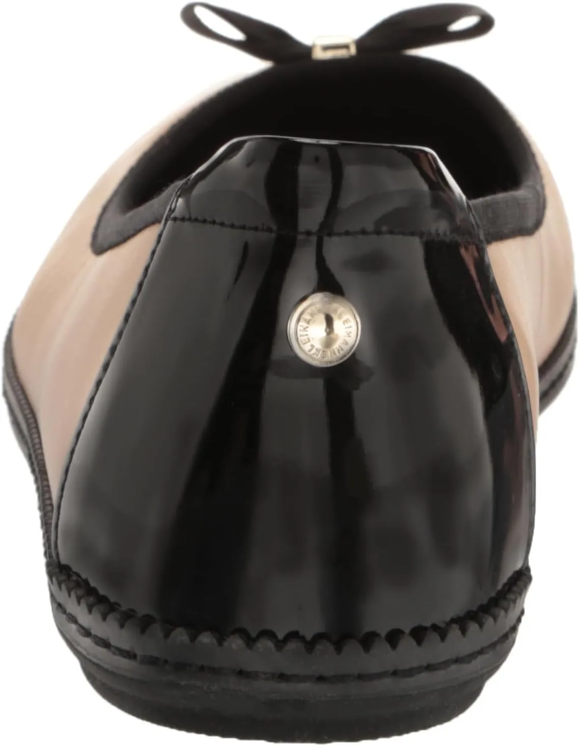 Anne Klein Womens Ember Faux Leather Round Toe Ballet Flats