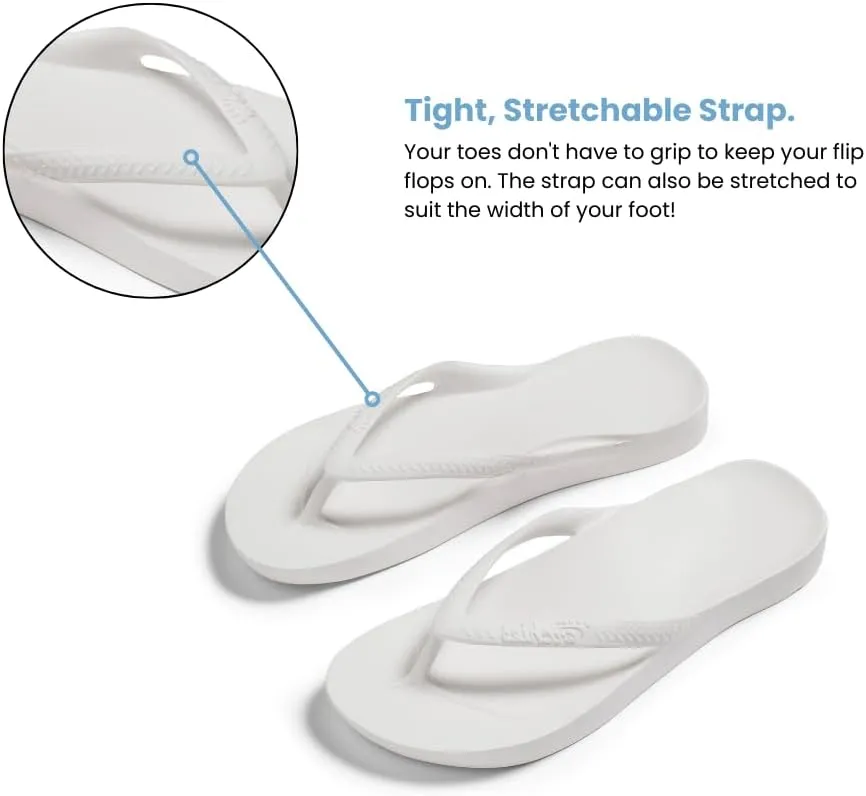 Archies Arch Support Flip Flops for Men & Women – Orthotic Sandals for Plantar Fasciitis Relief – Lightweight, Cushioning, Shock-Absorbing Thong Sandals for Walking, Foot Pain & All-Day Comfort