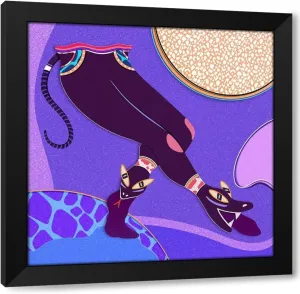 ArtDirect Hi-Heel Sneakers Custom Framed Art Print Giclee Print or Canvas Options with Various Sizes and Customization by Canamar, Jonathan