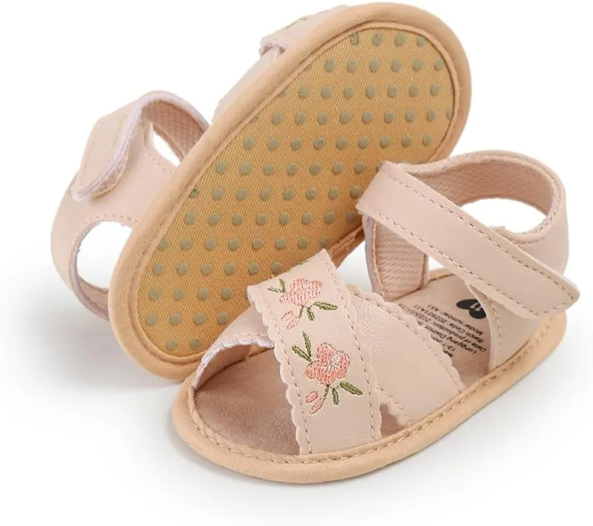 Baby Sandals Infant Boys Girls Summer Dress Flat Shoes Beach Sandals Newborn Crib Shoes First Walkers Prewalkers