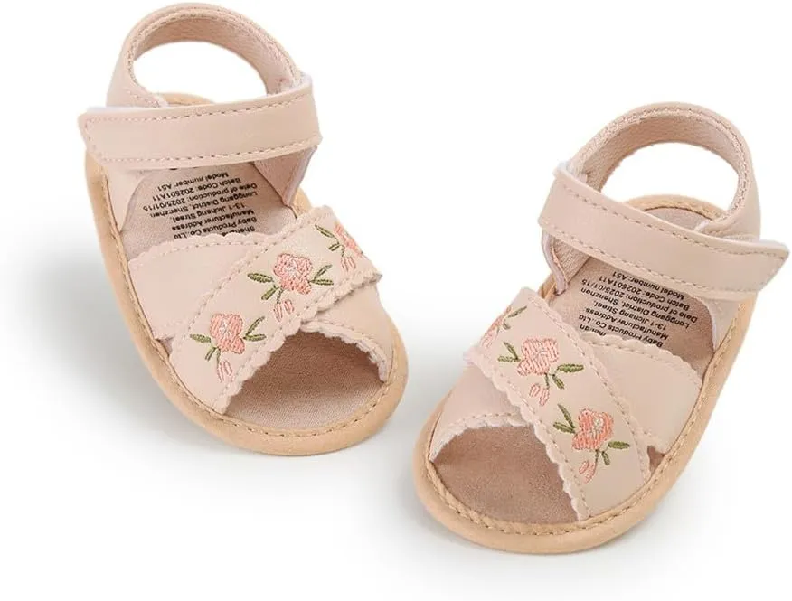 Baby Sandals Infant Boys Girls Summer Dress Flat Shoes Beach Sandals Newborn Crib Shoes First Walkers Prewalkers
