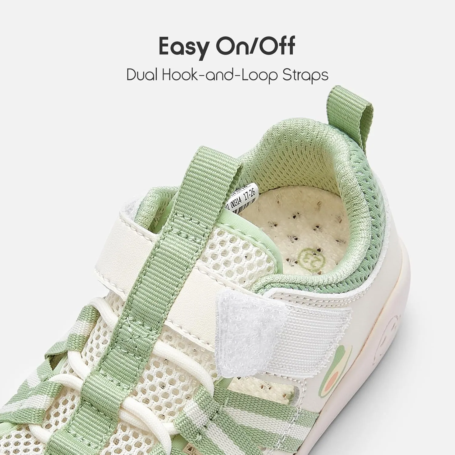 Balabala Toddler Sneakers Girls Boys Breathable Walking Shoes Sport Sandals Sandals Lightweight Mesh Upper with Hook and Loop