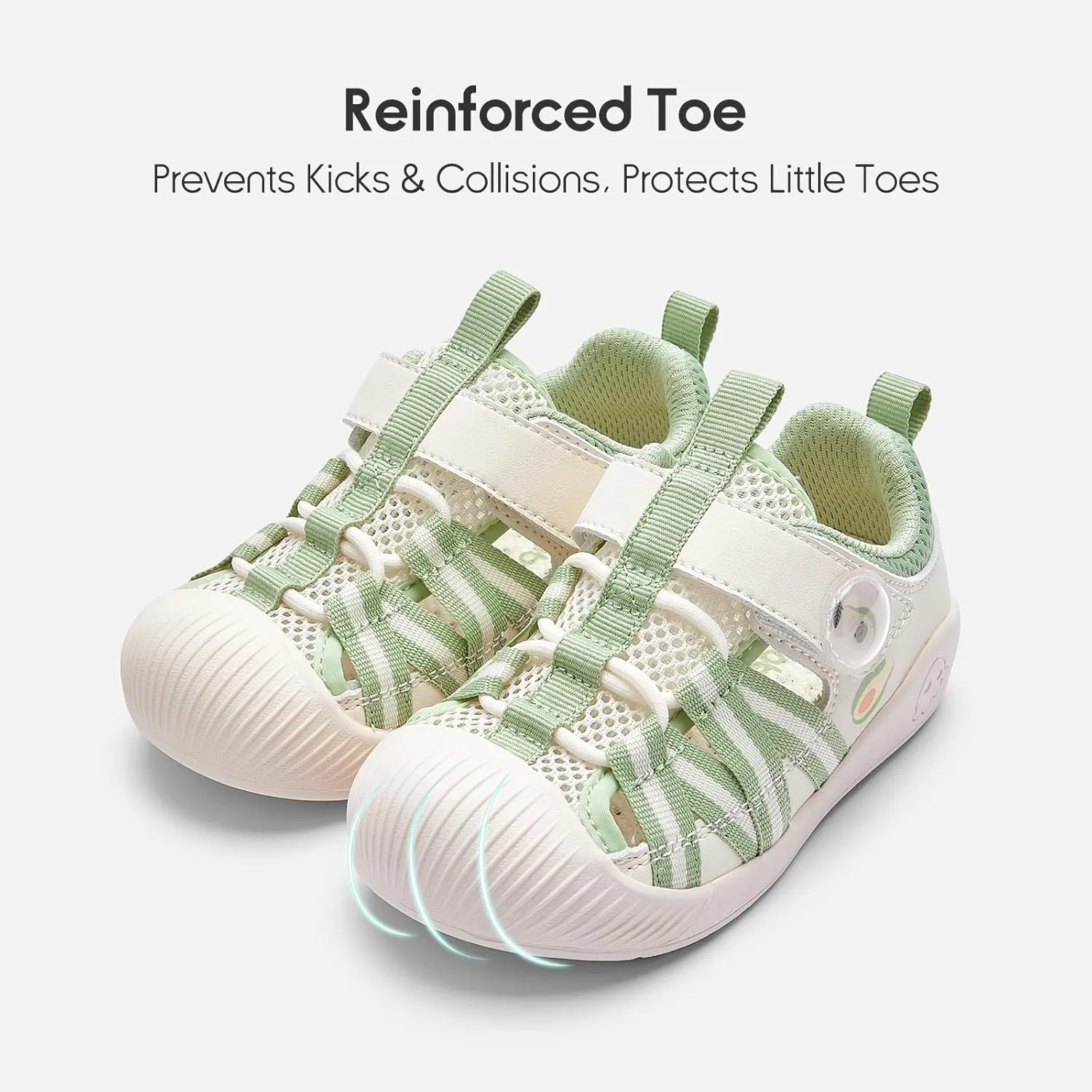 Balabala Toddler Sneakers Girls Boys Breathable Walking Shoes Sport Sandals Sandals Lightweight Mesh Upper with Hook and Loop