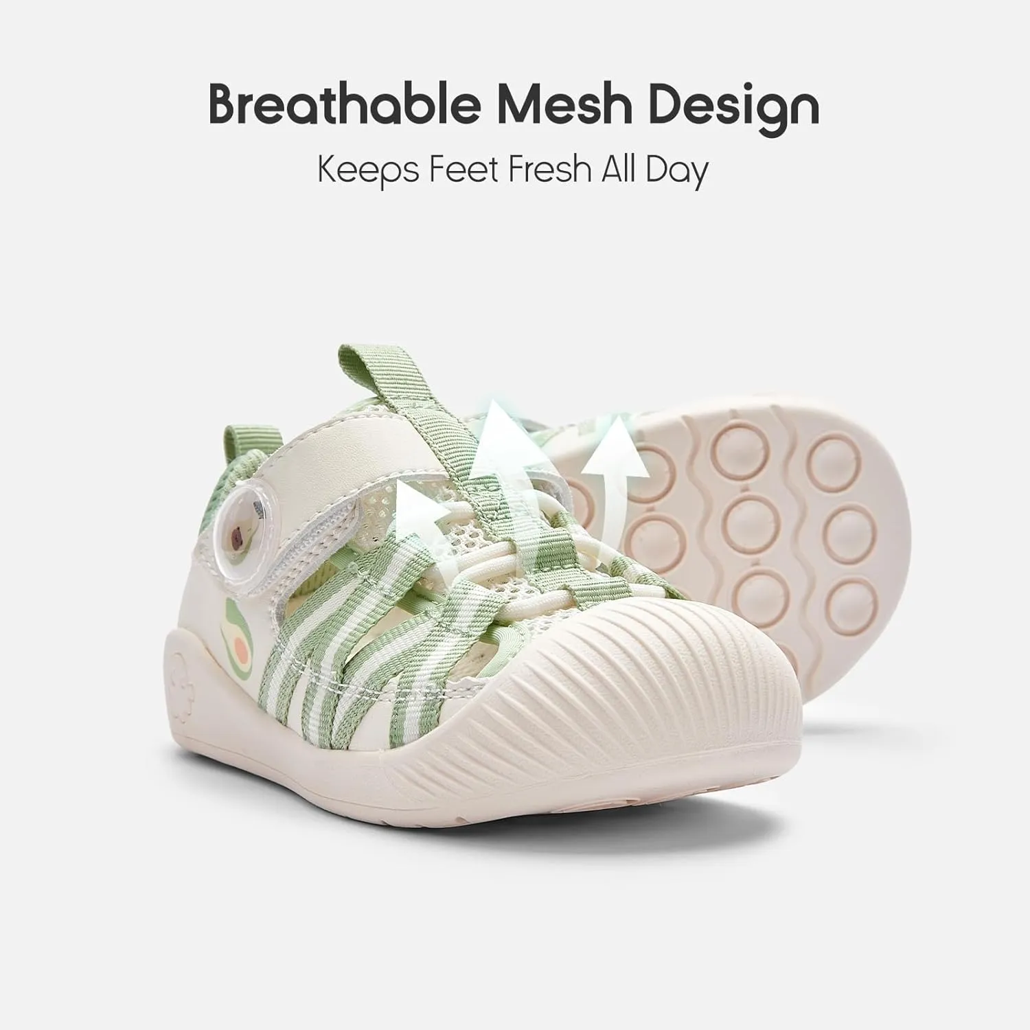 Balabala Toddler Sneakers Girls Boys Breathable Walking Shoes Sport Sandals Sandals Lightweight Mesh Upper with Hook and Loop
