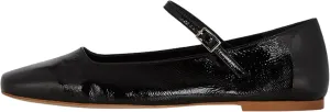 Ballet Flats Shoes for Women Square Toe Pull-on Style Mary Jane Inspired Design for Dressy Occasions and Vintage Charm