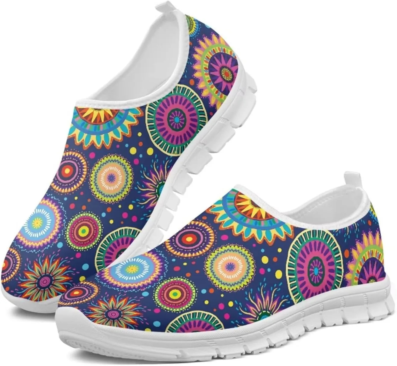 Biyejit Women Slip On Sneakers Casual Loafers Mesh Comfort Soft Walking Shoes Travel Shoes Athletic Lightweight Loafers