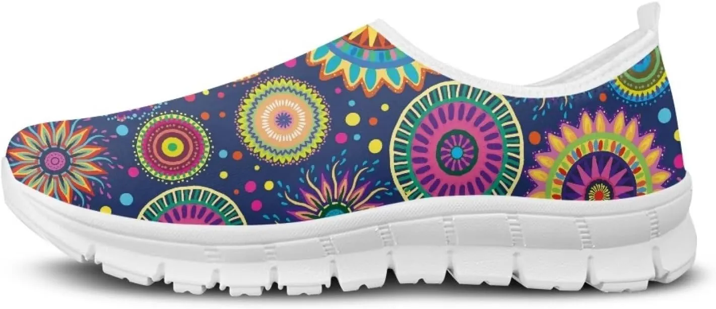 Biyejit Women Slip On Sneakers Casual Loafers Mesh Comfort Soft Walking Shoes Travel Shoes Athletic Lightweight Loafers