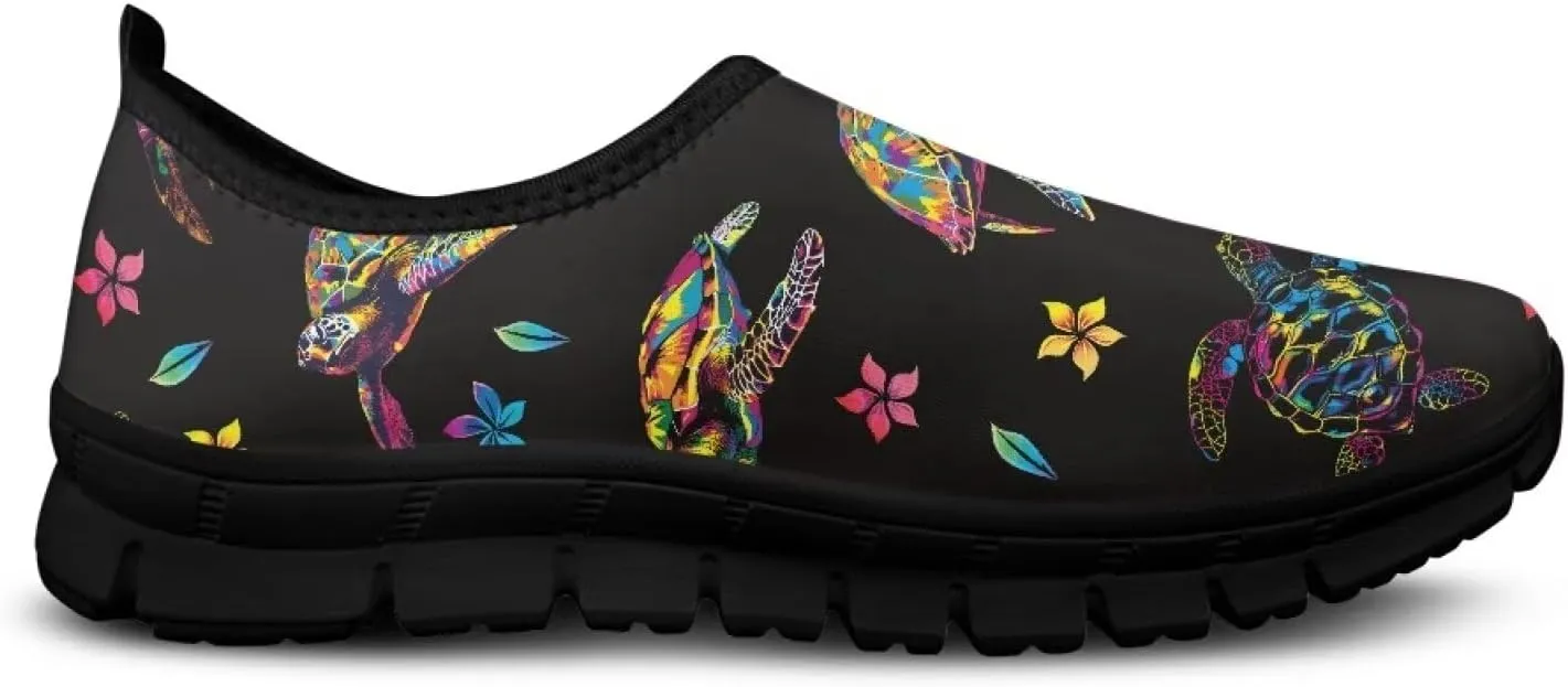 Biyejit Women's Athletic Walking Shoes Slip On Casual Mesh-Comfort Tennis Workout Sneakers Low Top Flats Walking Shoes
