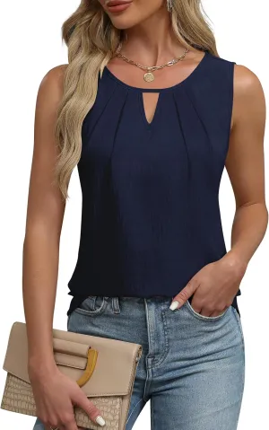 Blooming Jelly Womens Business Casual Tank Top Summer Sleeveless Outfits 2025 Spring Trendy Dressy Work Shirt