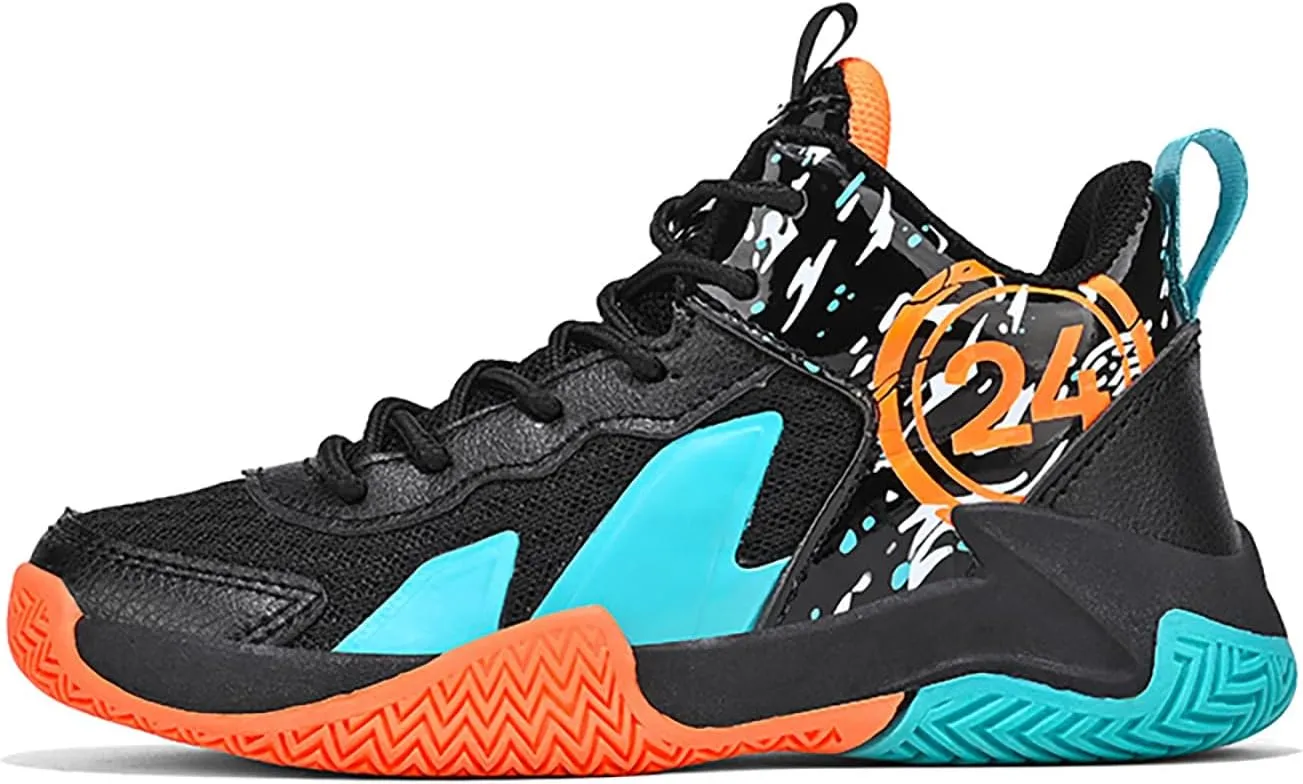 Boys Basketball Shoes Kids Basketball Sneakers Breathable Tennis Shoes for Boys Girls