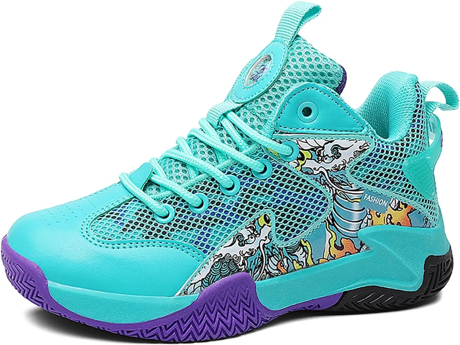 Boys Basketball Shoes Kids Basketball Sneakers Breathable Tennis Shoes for Boys Girls