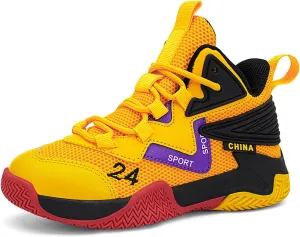 Boys Basketball Shoes Kids Basketball Sneakers Breathable Tennis Shoes for Boys Girls
