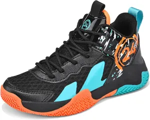 Boys Basketball Shoes Kids Basketball Sneakers Breathable Tennis Shoes for Boys Girls