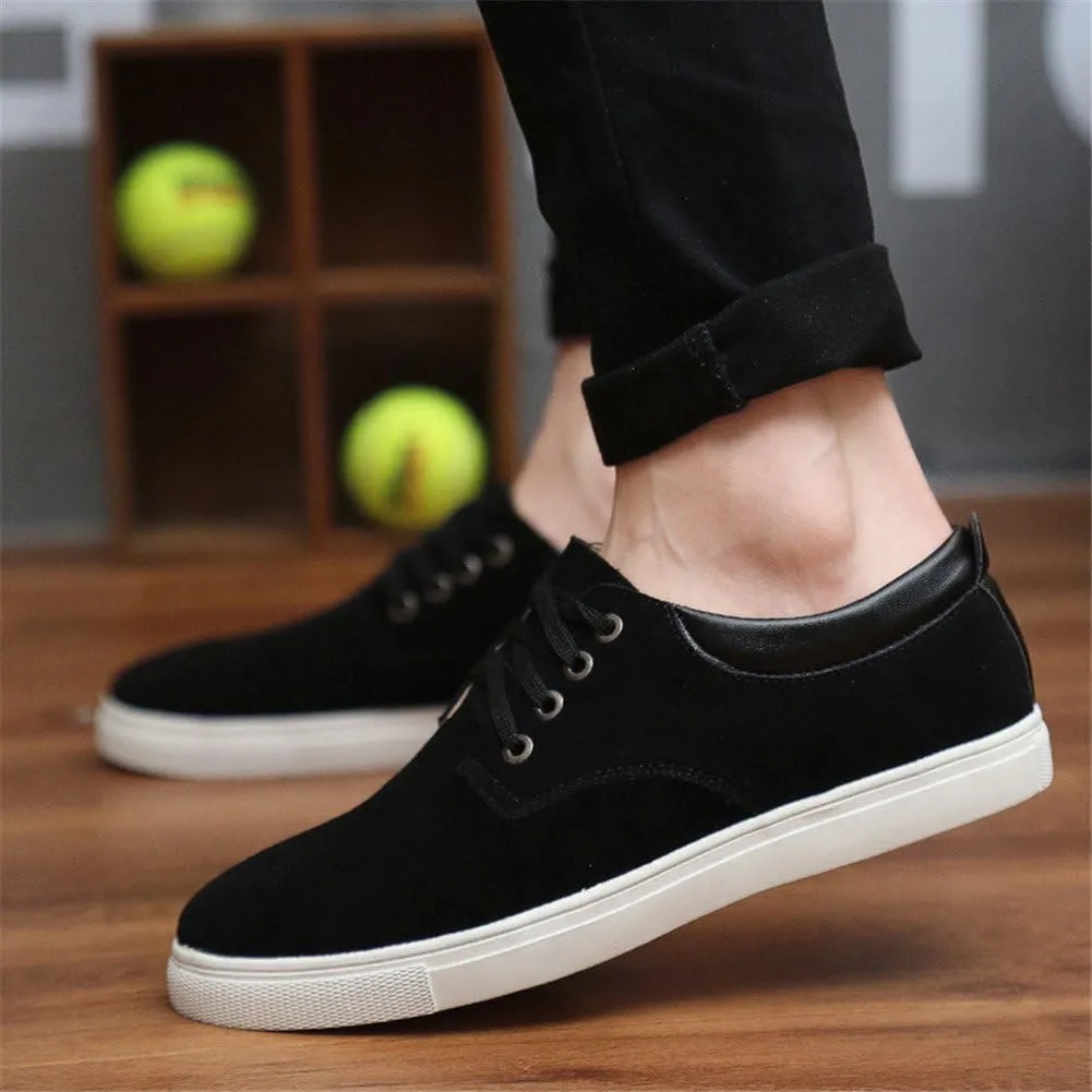 ChicWind Men's Casual Suede Lace Up Loafers Classic Flats Sneakers