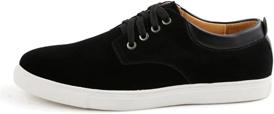 ChicWind Men's Casual Suede Lace Up Loafers Classic Flats Sneakers