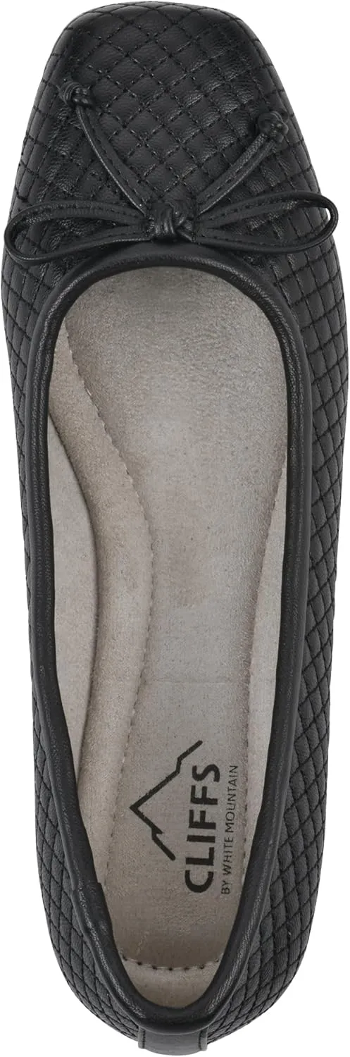 CLIFFS BY WHITE MOUNTAIN Women's Bessy Quilted Ballet Flat
