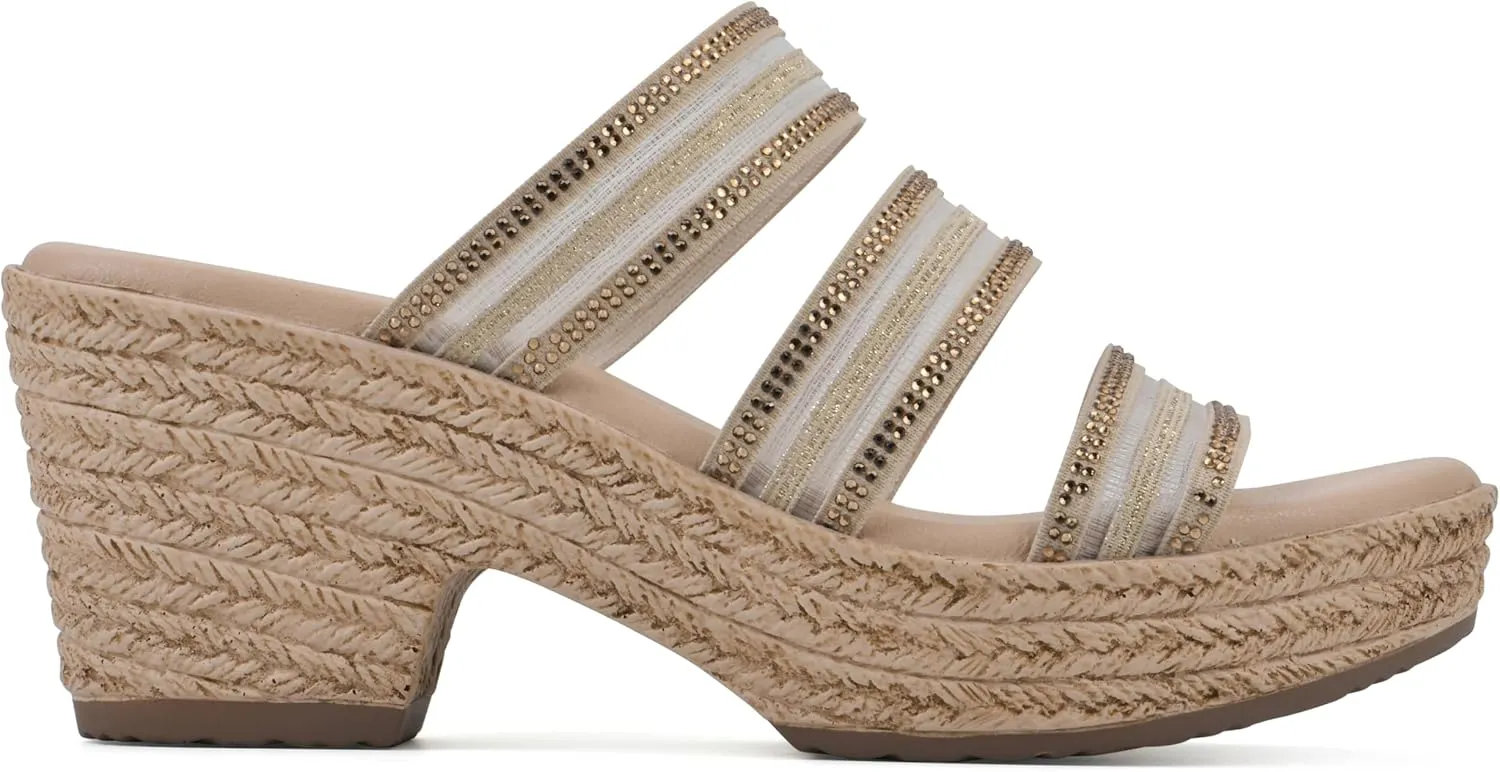 CLIFFS BY WHITE MOUNTAIN Women's Bianna Heeled Sandal