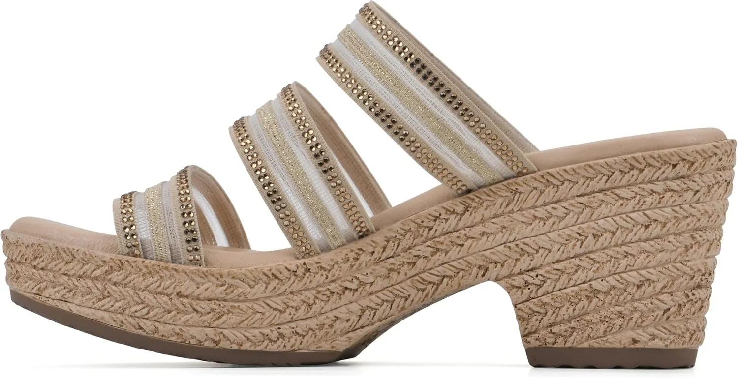 CLIFFS BY WHITE MOUNTAIN Women's Bianna Heeled Sandal