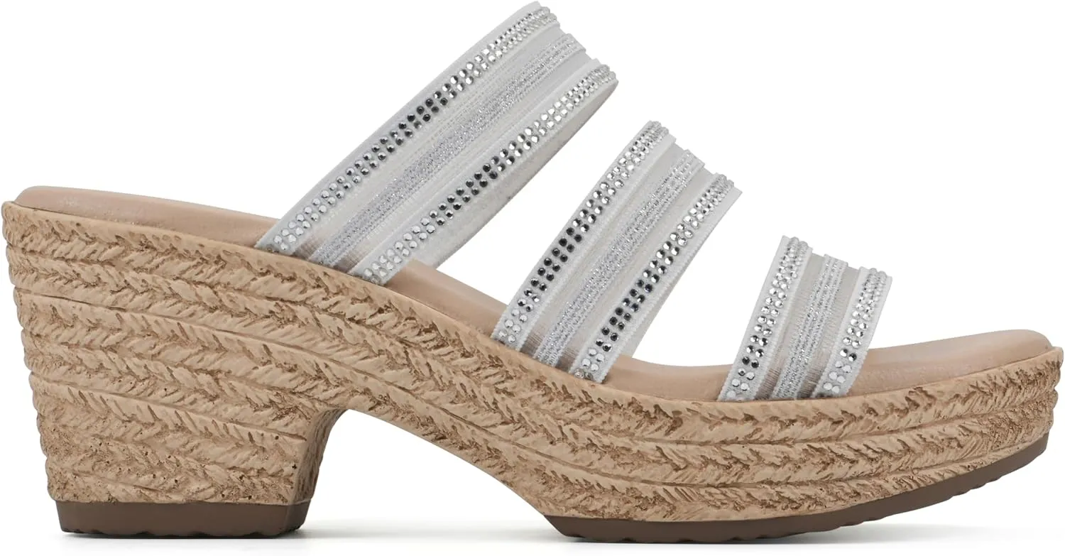 CLIFFS BY WHITE MOUNTAIN Women's Bianna Heeled Sandal