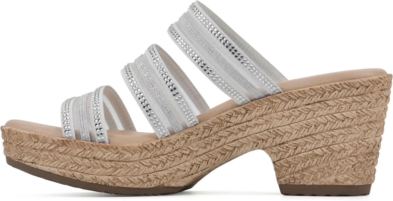 CLIFFS BY WHITE MOUNTAIN Women's Bianna Heeled Sandal