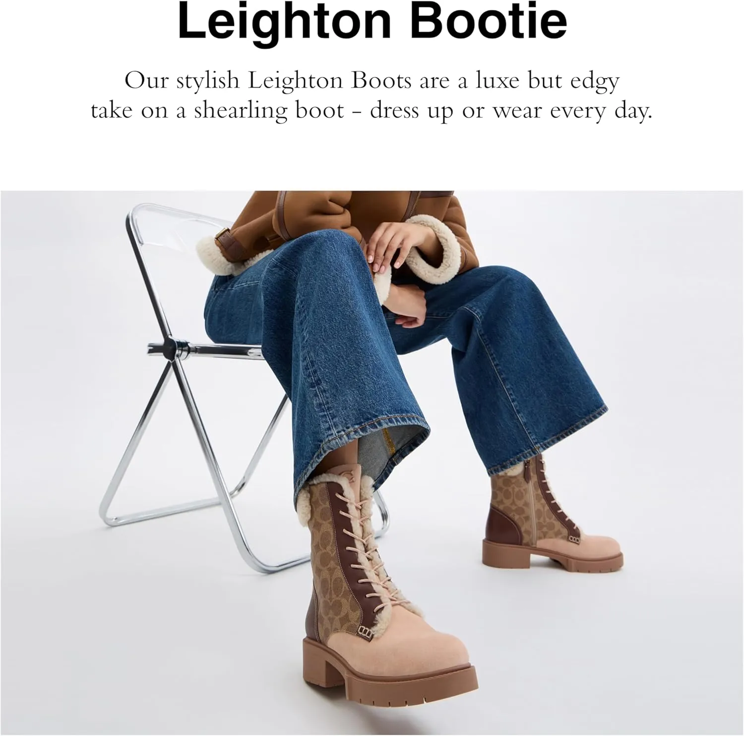 COACH Women's Leighton Bootie Uniform Dress Shoe