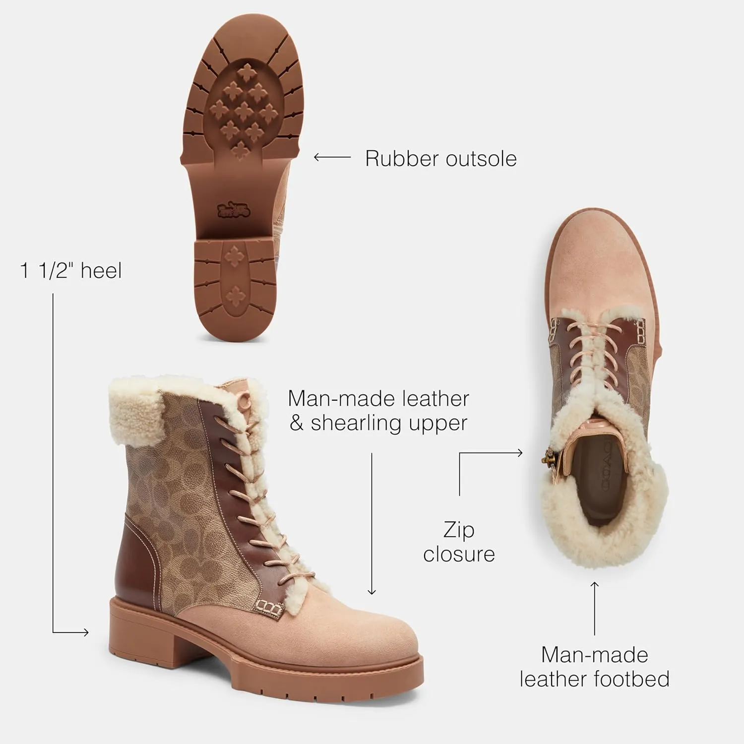 COACH Women's Leighton Bootie Uniform Dress Shoe