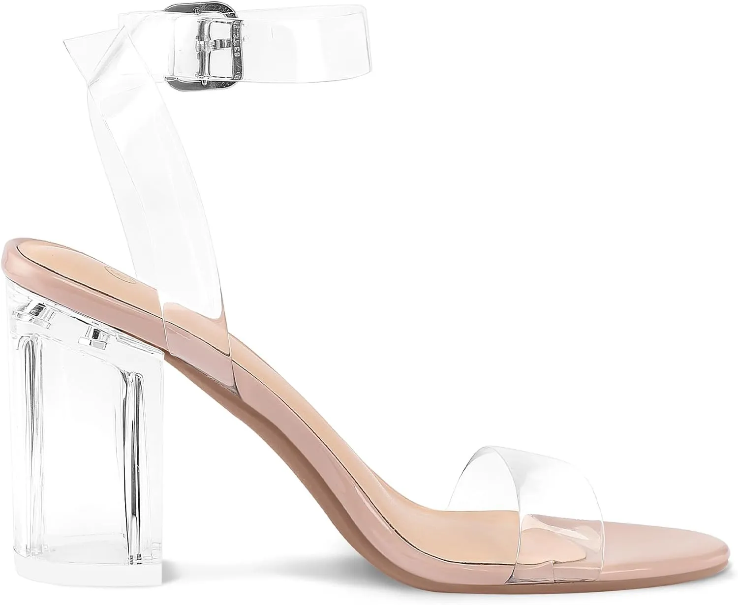 COASIS Women's Chunky Block Heels Open Toe Ankle Strap 3.5 Inch Heeled Sandals